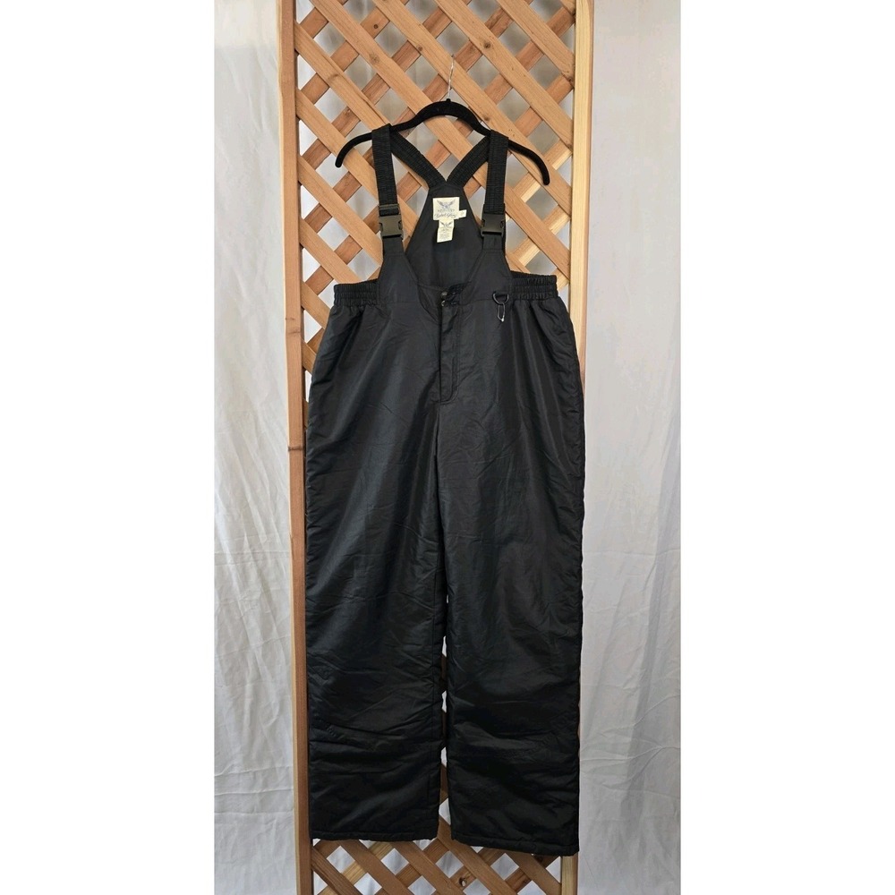 NWOT Faded Glory Unisex Adult Snow Bib - Color Black - Size Large (36-38)